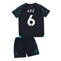 Manchester City Nathan Ake #6 Tredje Tröja Barn 2023-24 Kortärmad (+ Korta byxor)